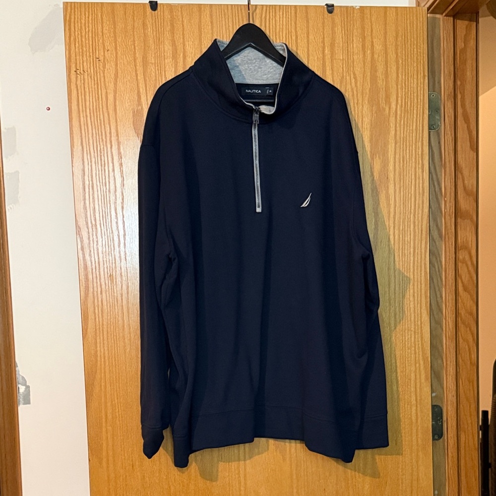 Nautica Navy Blue Quarter Zip Pullover